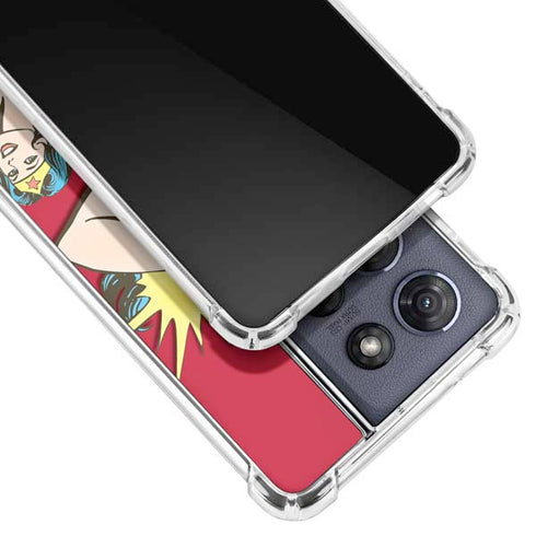 DC Comics Wonder Woman Vintage Action pose Moto G Play 5G (2025) Clear Case